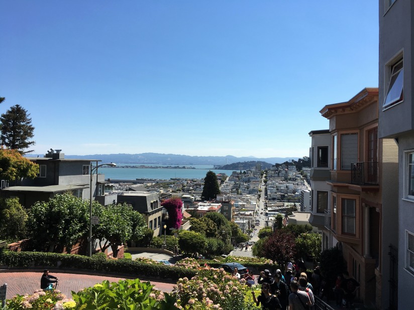 Vista da Lombard street San Francisco 